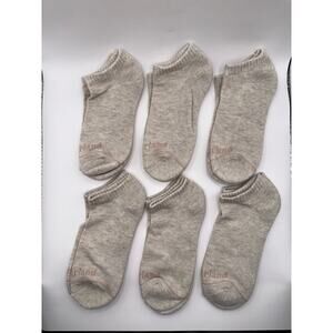 Timberland No Show Socks 6 Pairs - Full Cushion, Light Gray Medium